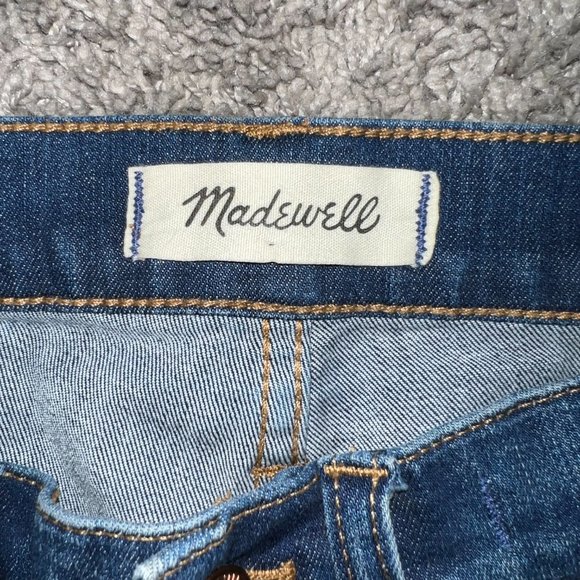 Madewell Cali Demi Boot Women's 25 Blue Medium Wash Stretch Mid Rise Jeans - Picture 6 of 11